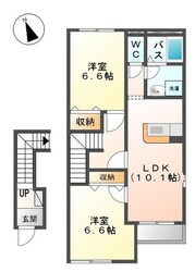 阿漕駅 徒歩25分 2階の物件間取画像